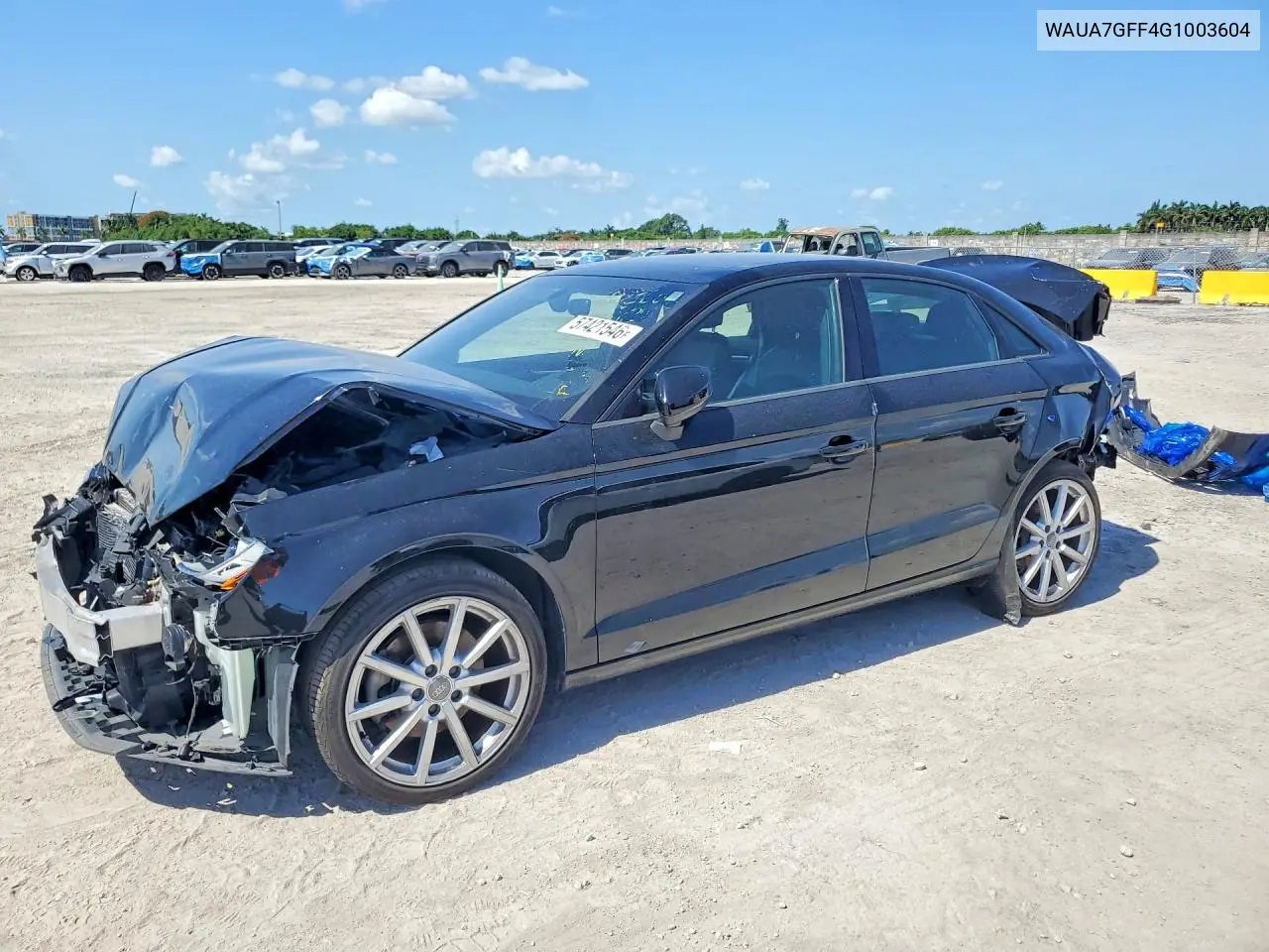 2016 Audi A3 Premium VIN: WAUA7GFF4G1003604 Lot: 57421546