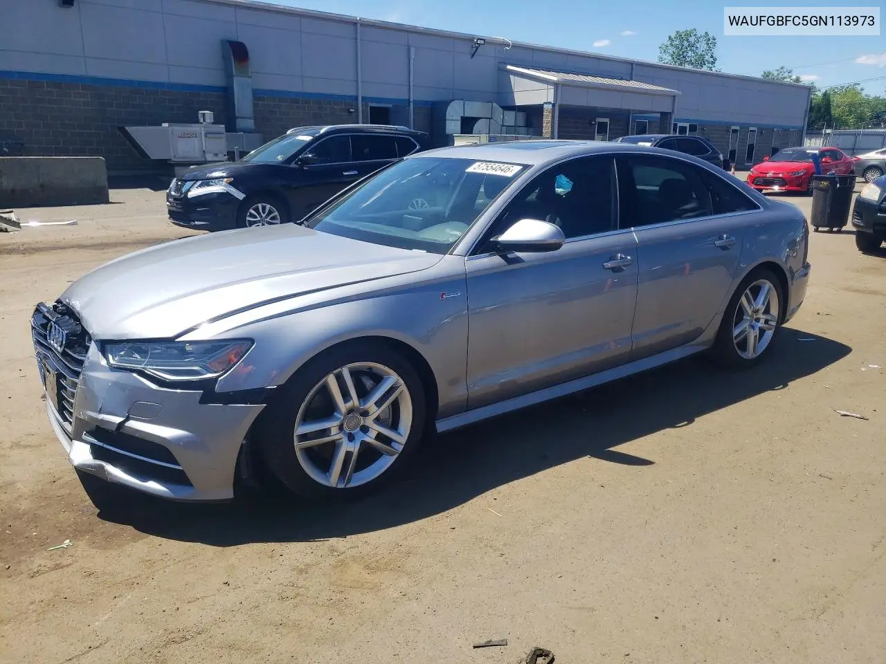 2016 Audi A6 Premium Plus VIN: WAUFGBFC5GN113973 Lot: 57554646