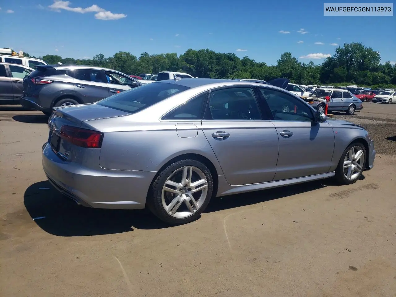 2016 Audi A6 Premium Plus VIN: WAUFGBFC5GN113973 Lot: 57554646