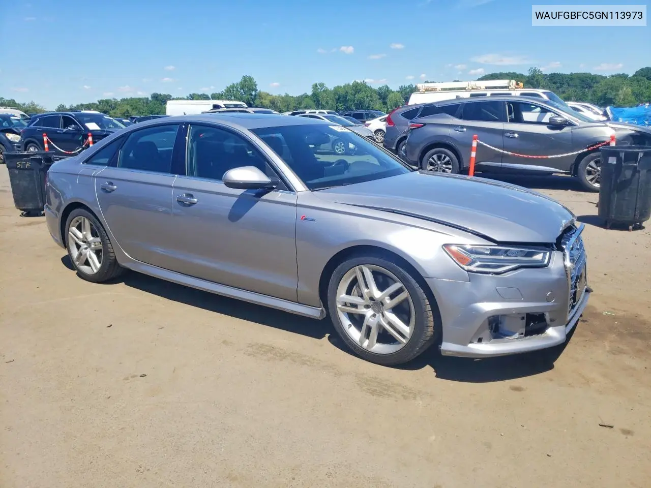 2016 Audi A6 Premium Plus VIN: WAUFGBFC5GN113973 Lot: 57554646