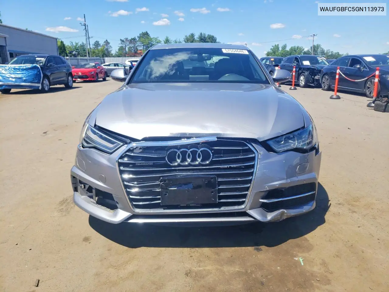 2016 Audi A6 Premium Plus VIN: WAUFGBFC5GN113973 Lot: 57554646