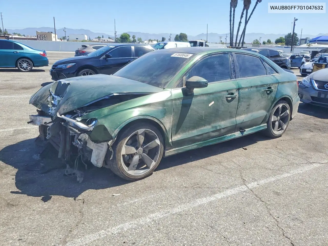 2016 Audi A3 Premium VIN: WAUB8GFF7G1047632 Lot: 57600646