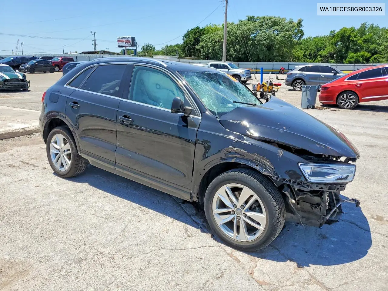 2016 Audi Q3 Premium Plus VIN: WA1BFCFS8GR003326 Lot: 57850806