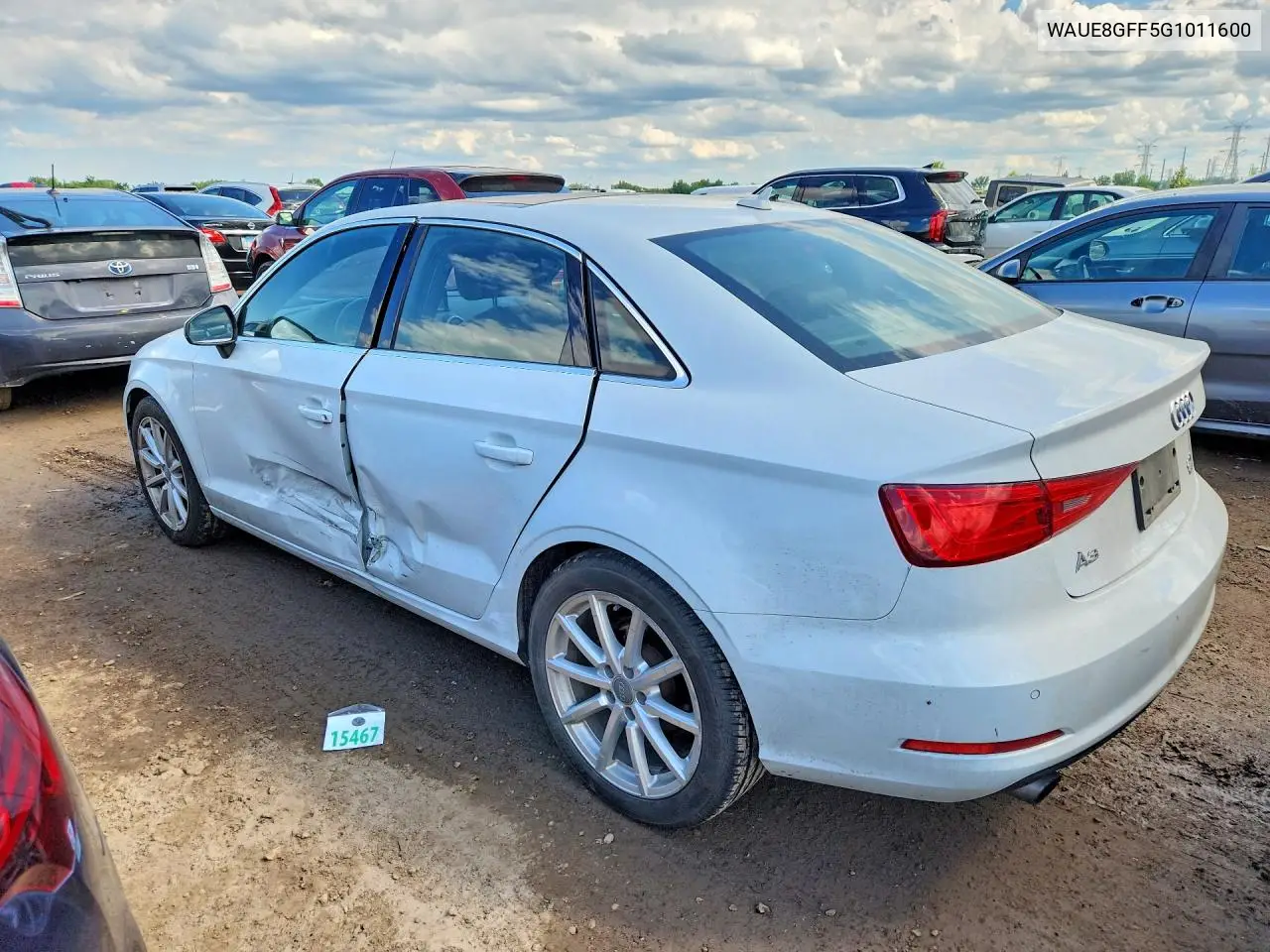 2016 Audi A3 Premium Plus VIN: WAUE8GFF5G1011600 Lot: 57942876