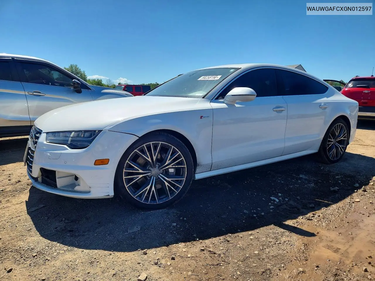 2016 Audi A7 Premium Plus VIN: WAUWGAFCXGN012597 Lot: 58258116
