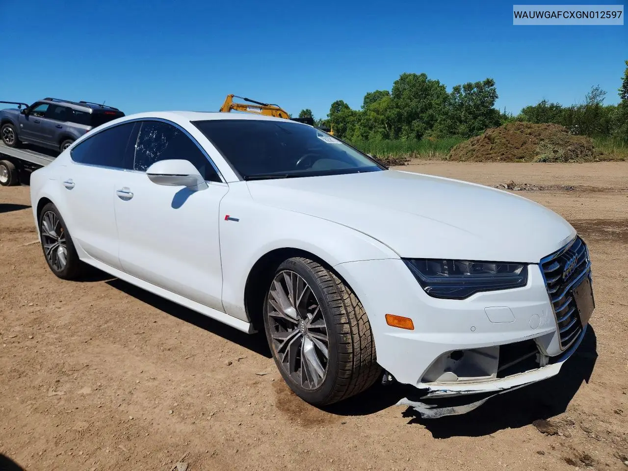 2016 Audi A7 Premium Plus VIN: WAUWGAFCXGN012597 Lot: 58258116