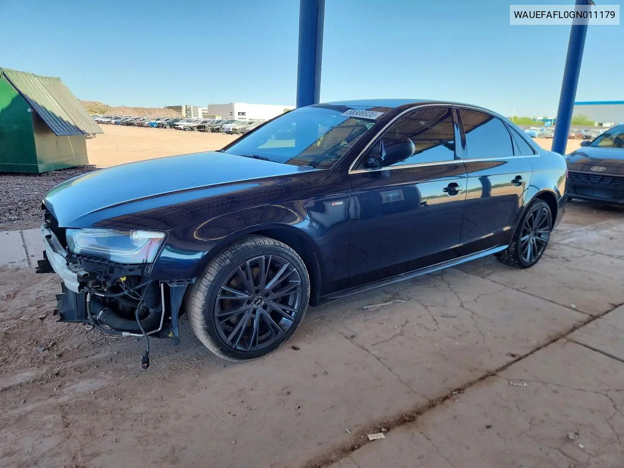 2016 Audi A4 Premium Plus S-Line VIN: WAUEFAFL0GN011179 Lot: 58308936