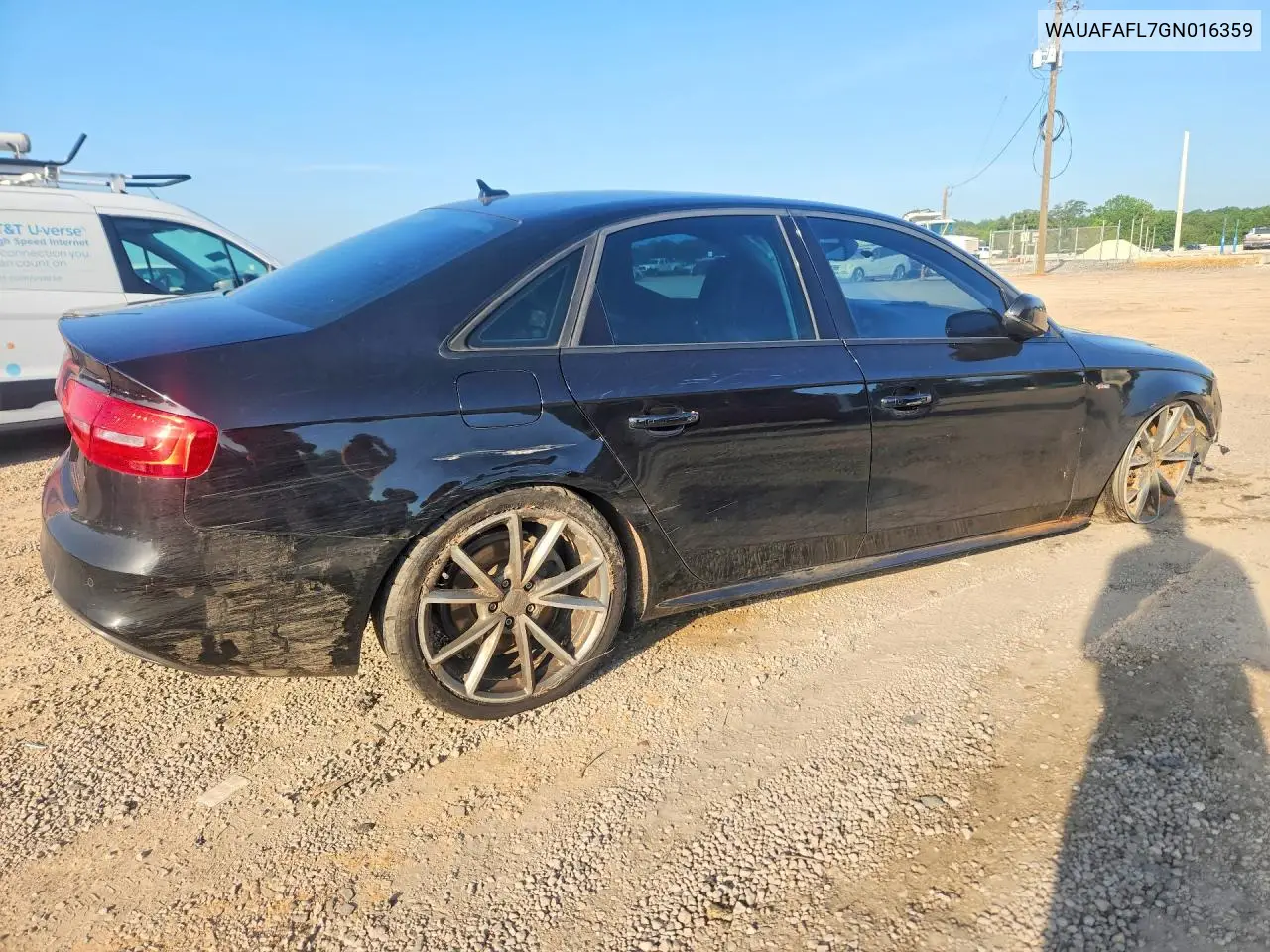 2016 Audi A4 Premium S-Line VIN: WAUAFAFL7GN016359 Lot: 58420886