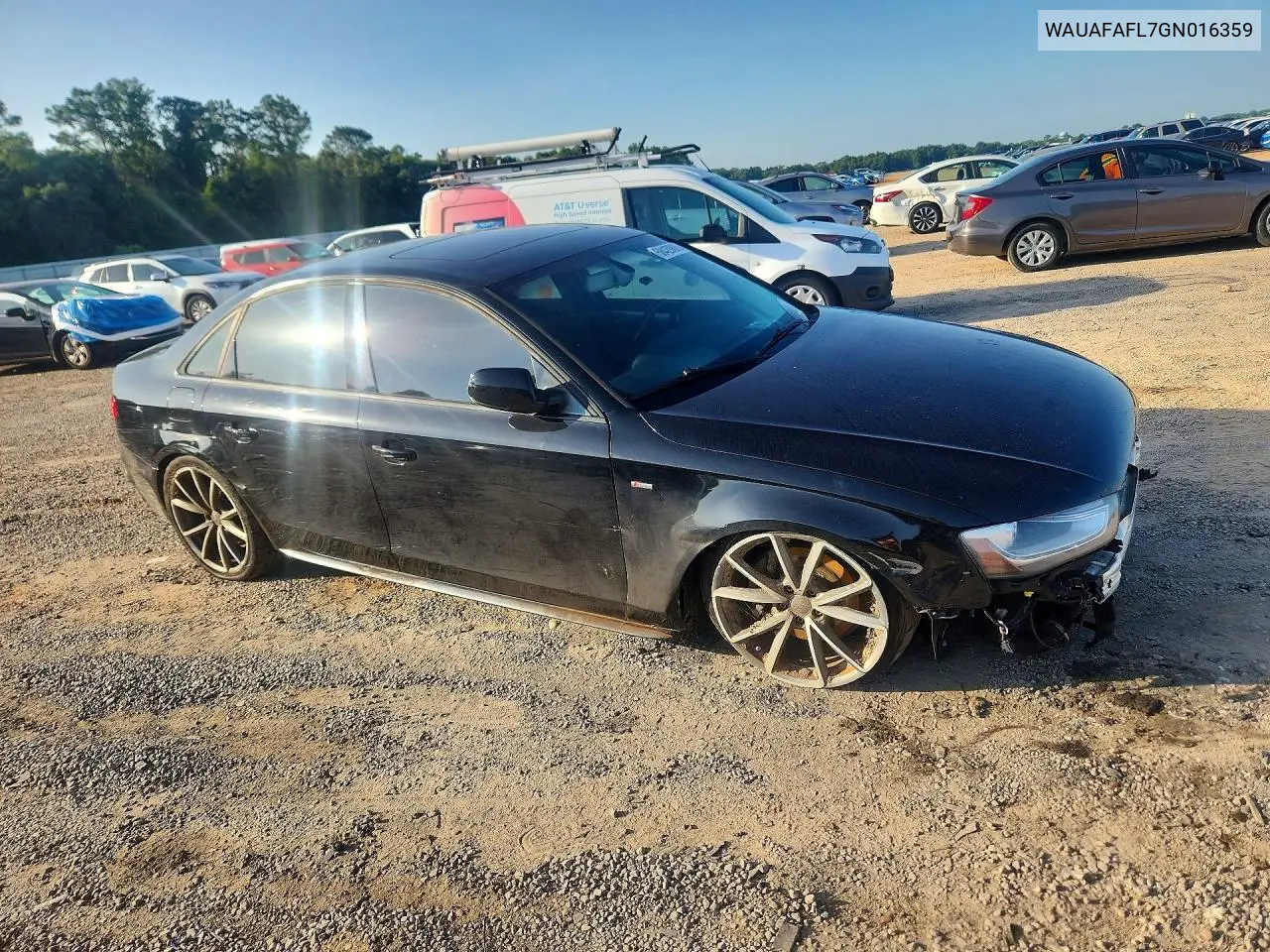 2016 Audi A4 Premium S-Line VIN: WAUAFAFL7GN016359 Lot: 58420886
