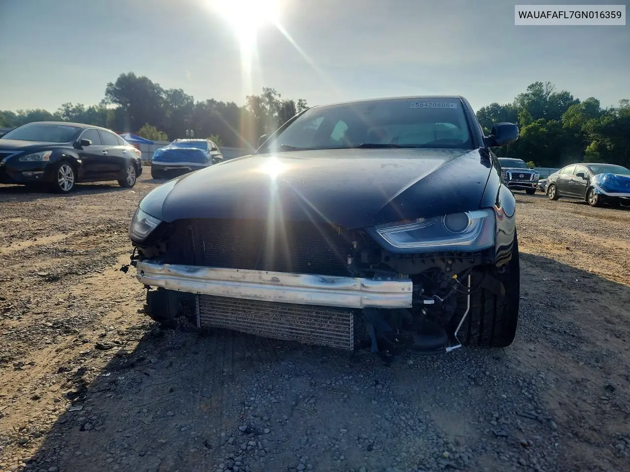 2016 Audi A4 Premium S-Line VIN: WAUAFAFL7GN016359 Lot: 58420886