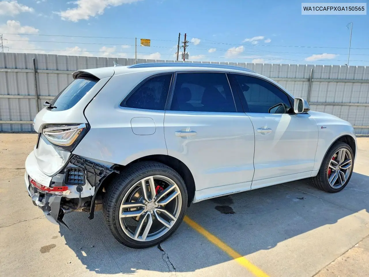 2016 Audi Sq5 Premium Plus VIN: WA1CCAFPXGA150565 Lot: 58771886