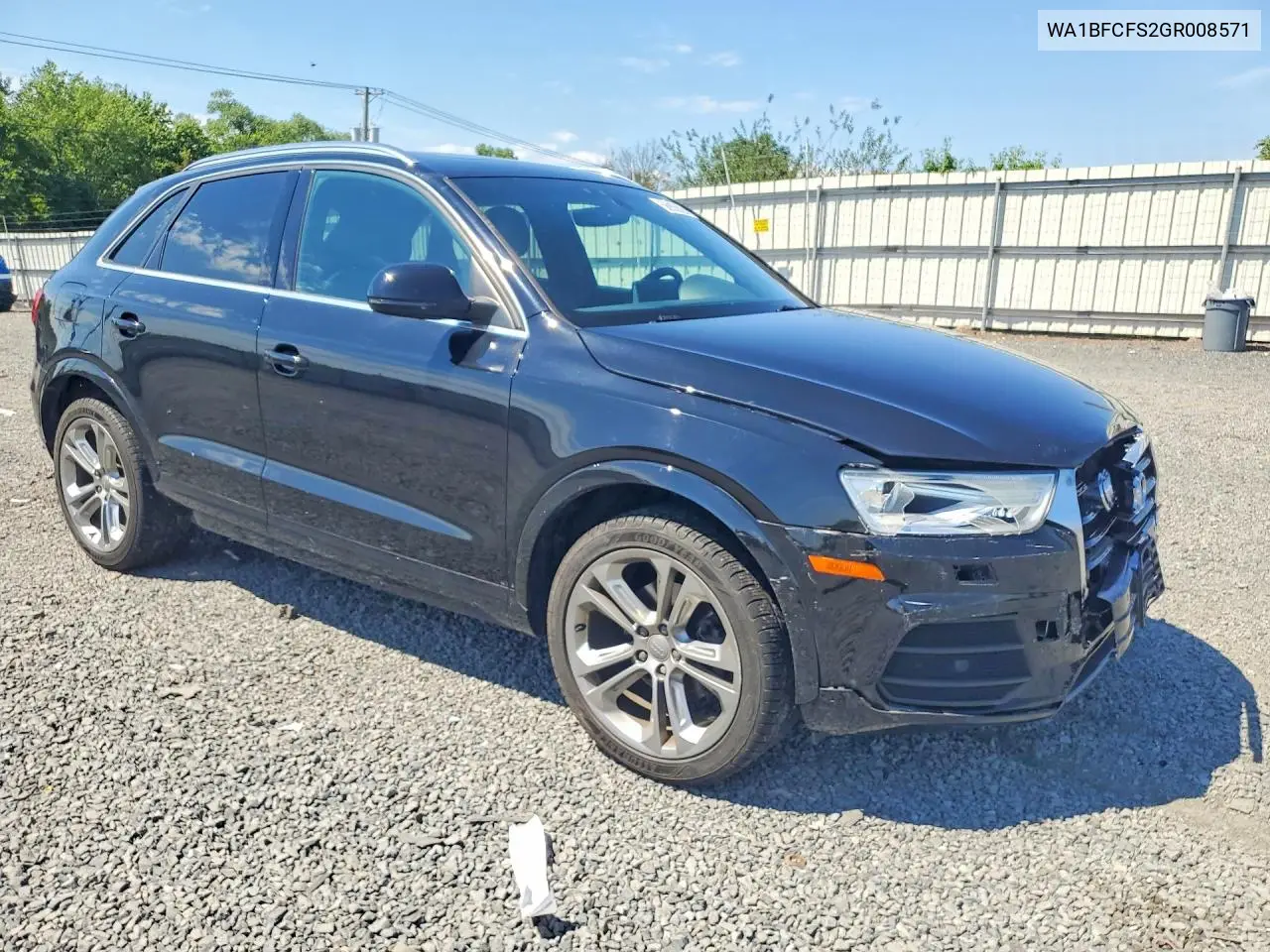 2016 Audi Q3 Premium Plus VIN: WA1BFCFS2GR008571 Lot: 58955626