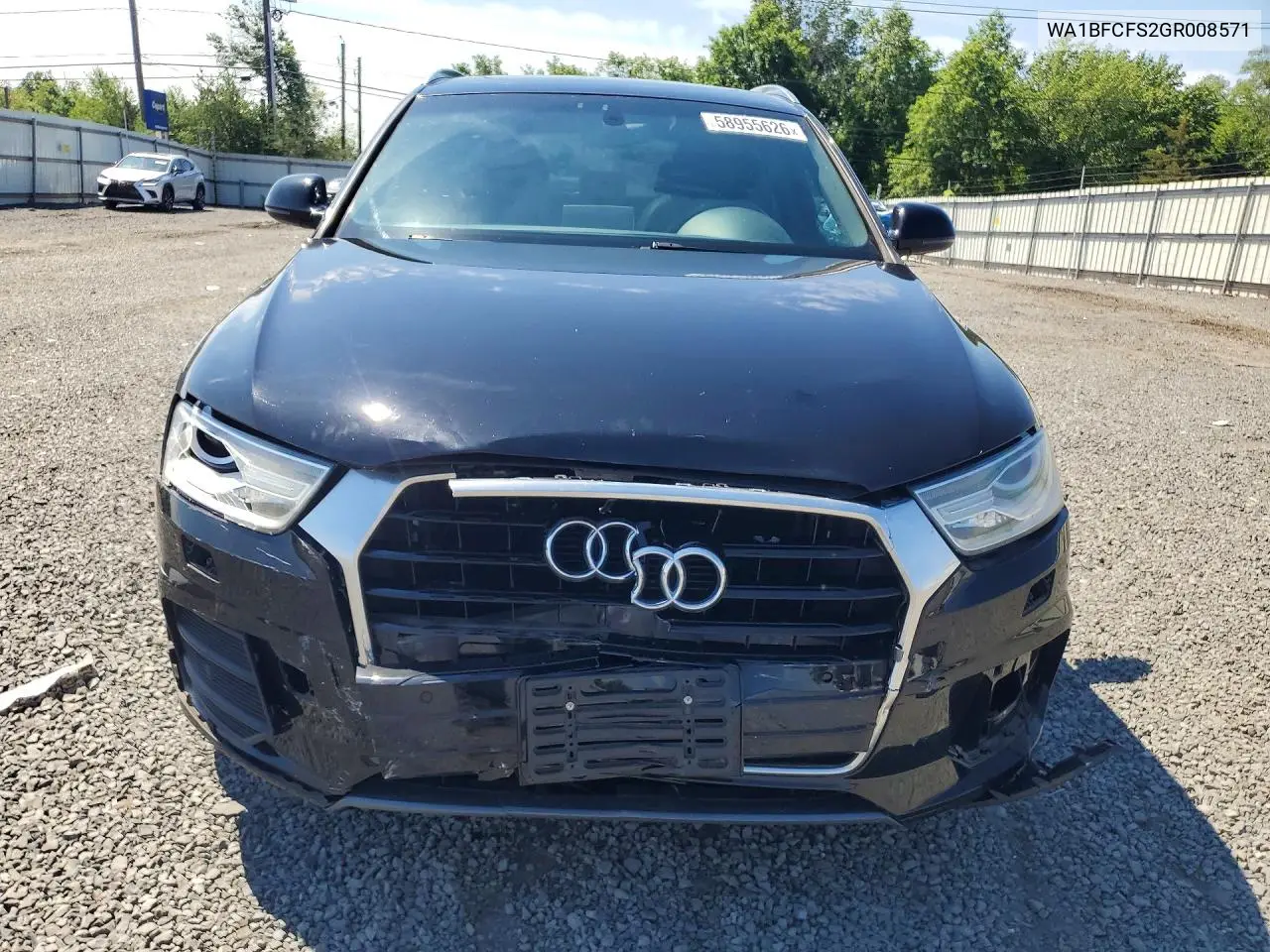 2016 Audi Q3 Premium Plus VIN: WA1BFCFS2GR008571 Lot: 58955626