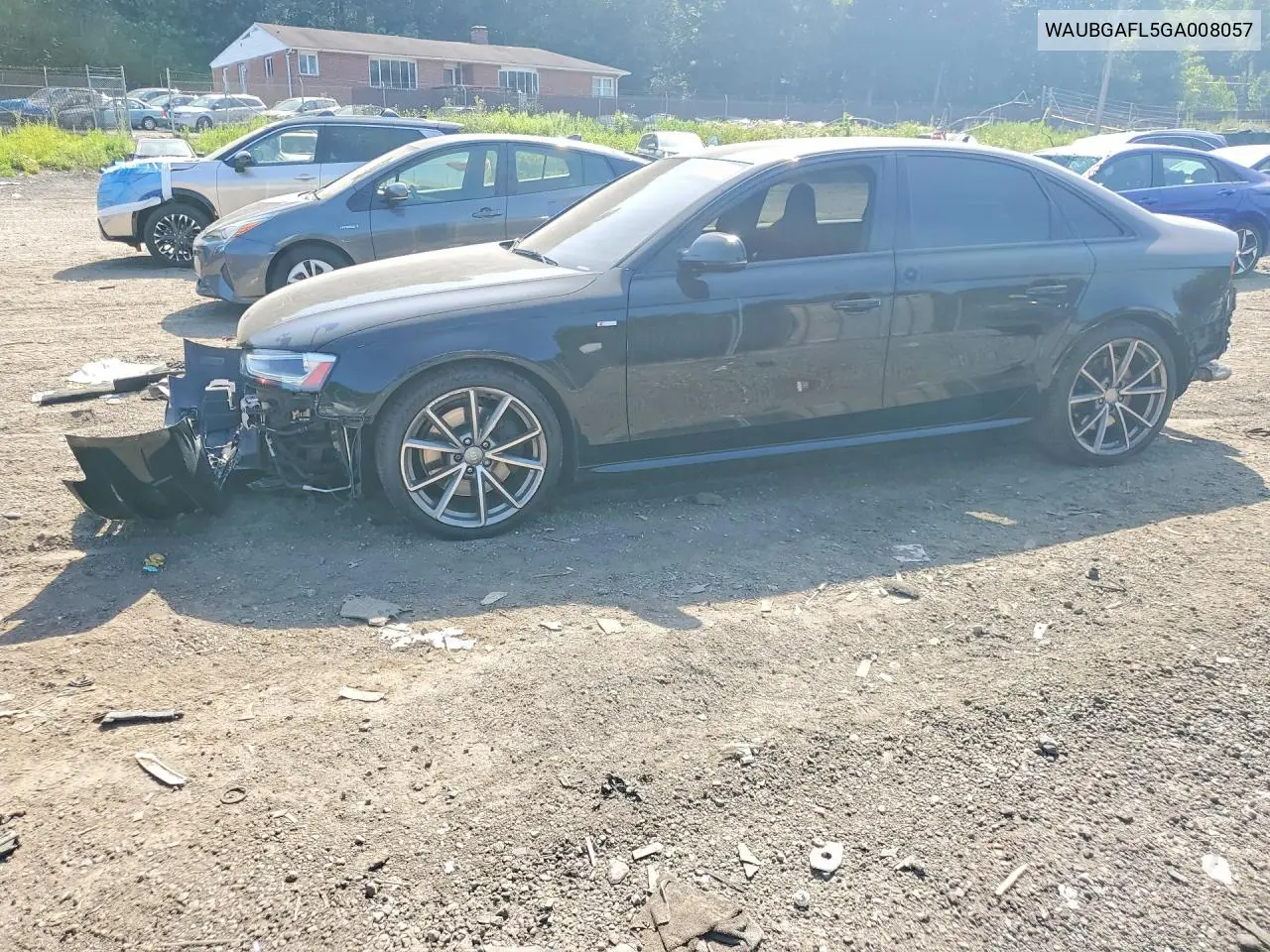 2016 Audi S4 Premium Plus VIN: WAUBGAFL5GA008057 Lot: 59288006