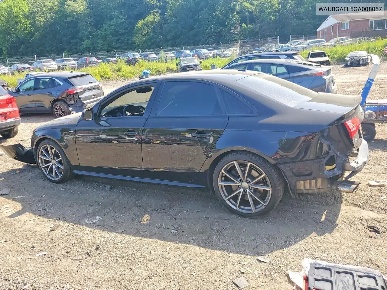 2016 Audi S4 Premium Plus VIN: WAUBGAFL5GA008057 Lot: 59288006