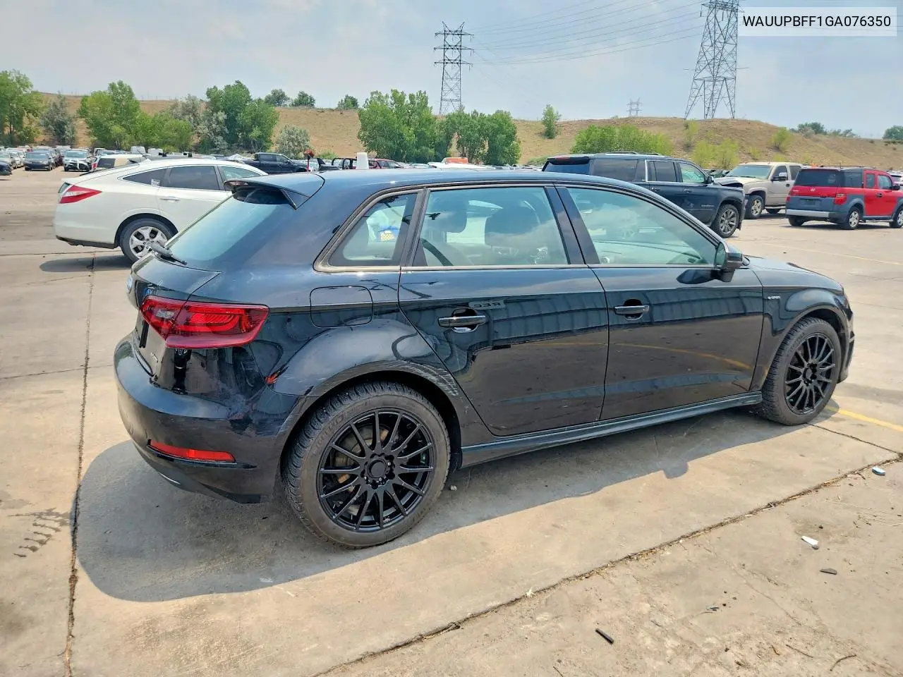 2016 Audi A3 E-Tron Premium VIN: WAUUPBFF1GA076350 Lot: 59876076