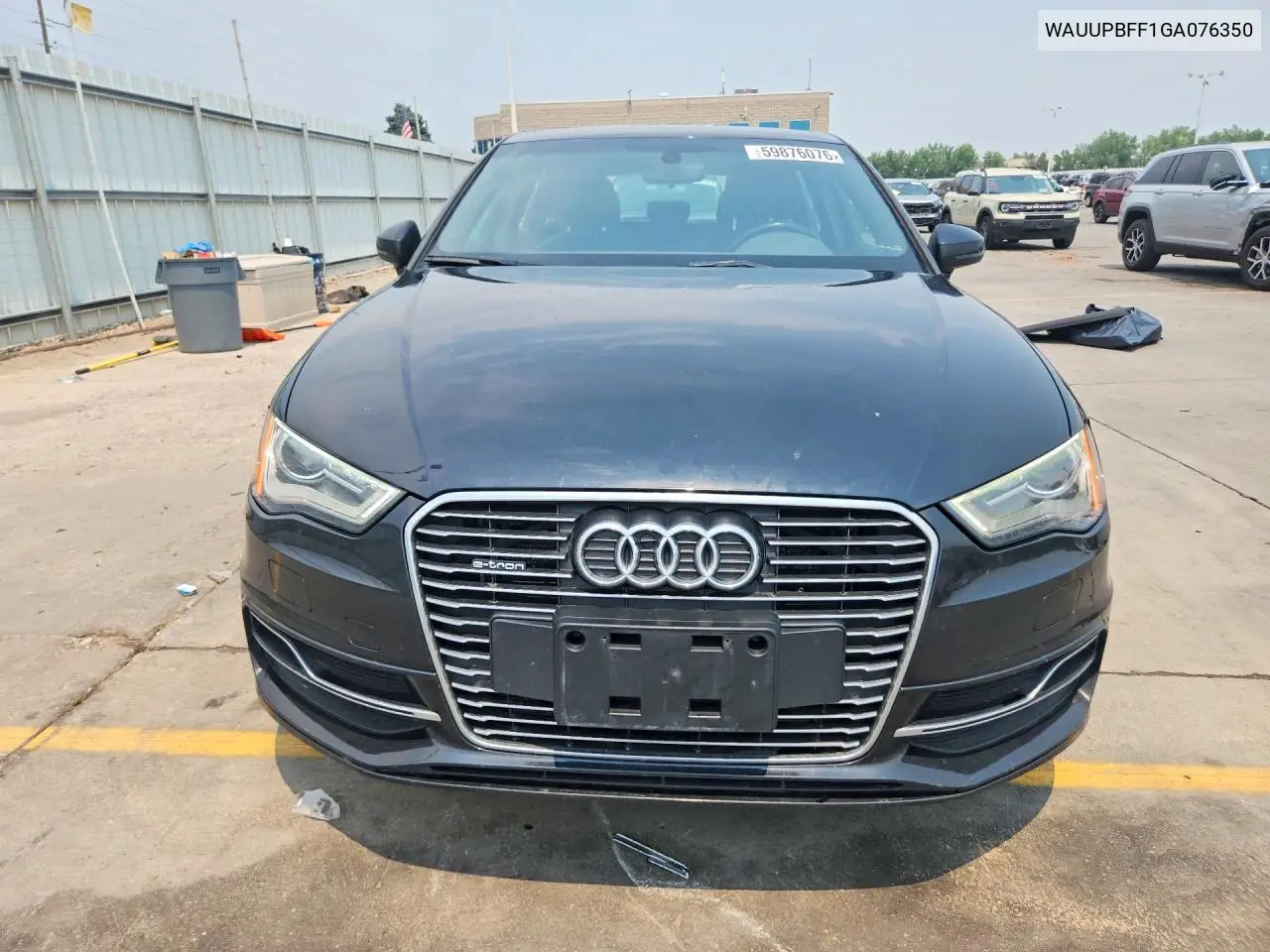 2016 Audi A3 E-Tron Premium VIN: WAUUPBFF1GA076350 Lot: 59876076