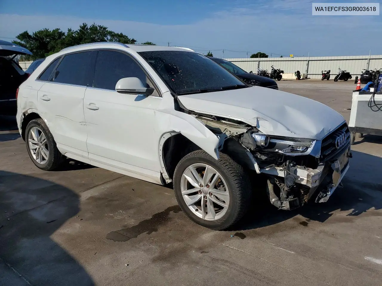 2016 Audi Q3 Premium Plus VIN: WA1EFCFS3GR003618 Lot: 85979575