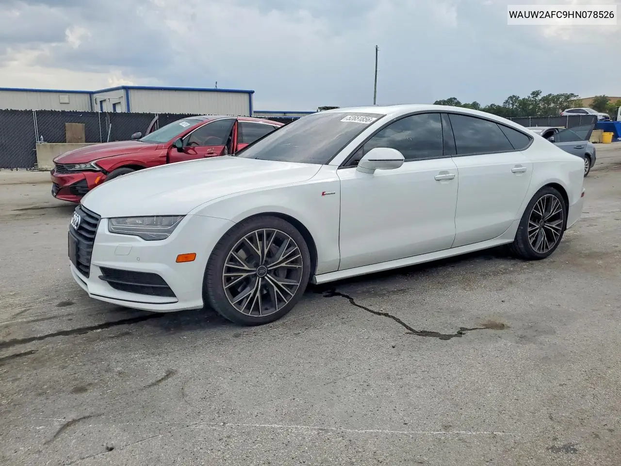 2017 Audi A7 Premium Plus VIN: WAUW2AFC9HN078526 Lot: 52651856