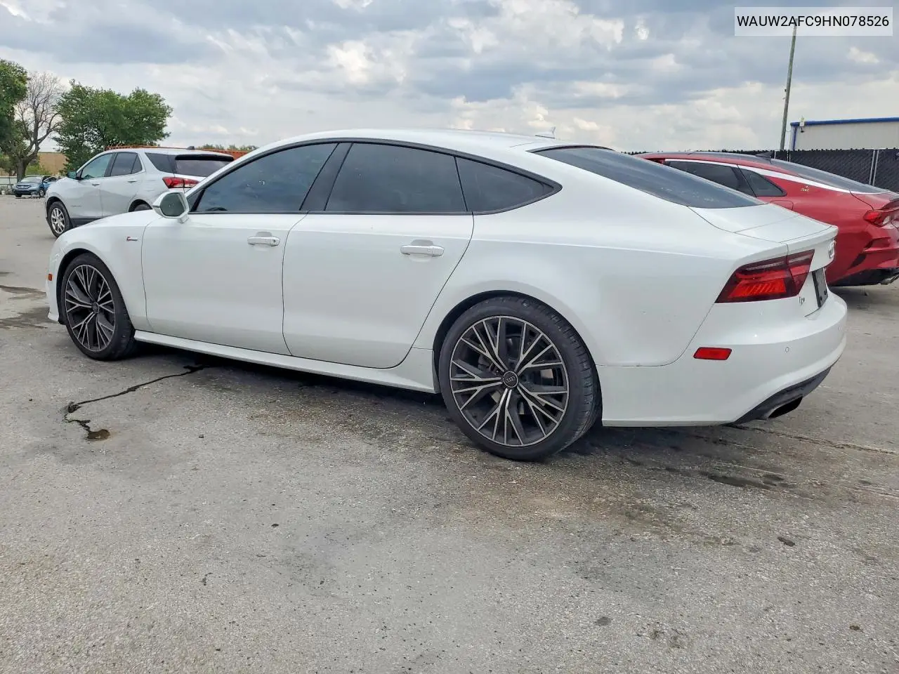 2017 Audi A7 Premium Plus VIN: WAUW2AFC9HN078526 Lot: 52651856