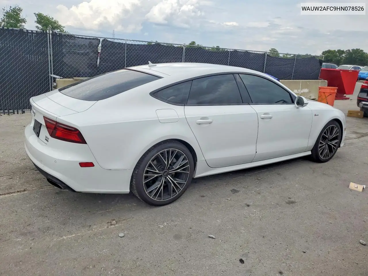 2017 Audi A7 Premium Plus VIN: WAUW2AFC9HN078526 Lot: 52651856