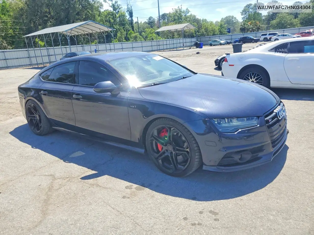 2017 Audi S7 Premium Plus VIN: WAUWFAFC7HN034304 Lot: 53953796