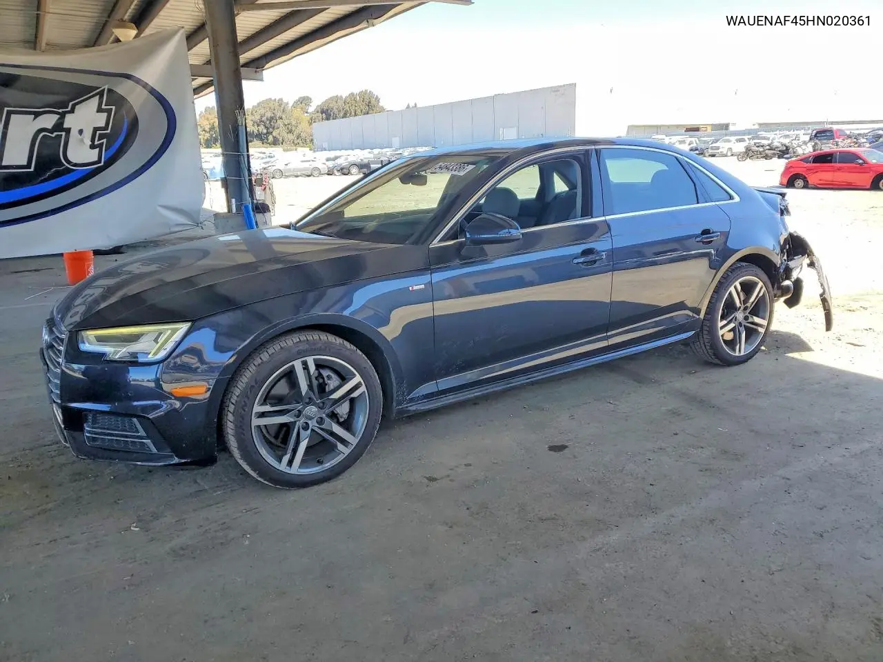 2017 Audi A4 Premium Plus VIN: WAUENAF45HN020361 Lot: 54843386