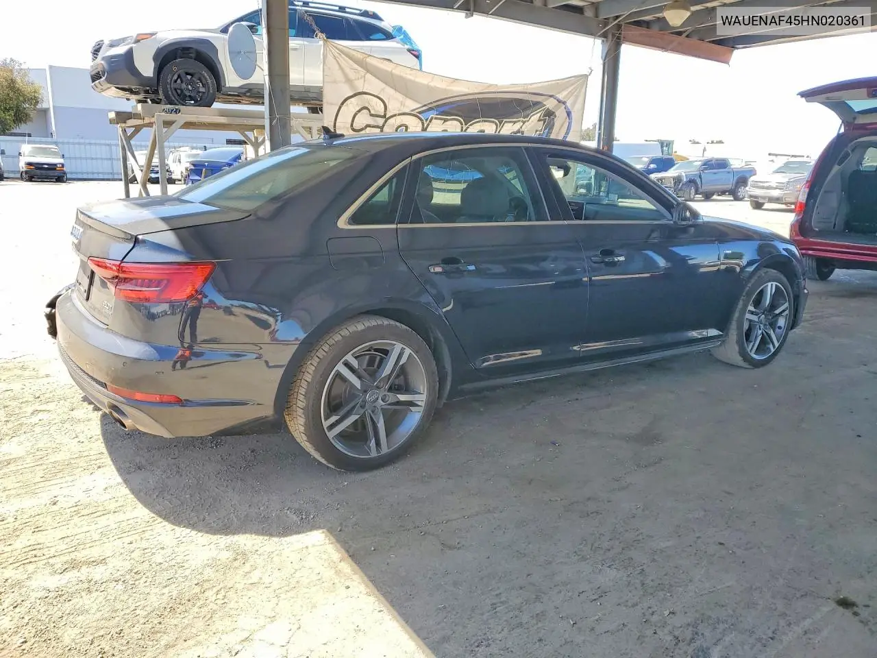2017 Audi A4 Premium Plus VIN: WAUENAF45HN020361 Lot: 54843386