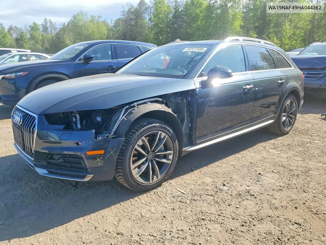 2017 Audi A4 Allroad Prestige VIN: WA19NAF49HA044362 Lot: 55537506