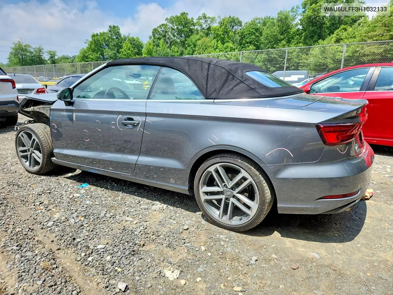 2017 Audi A3 Premium VIN: WAU6ULFF3H1032133 Lot: 56346966