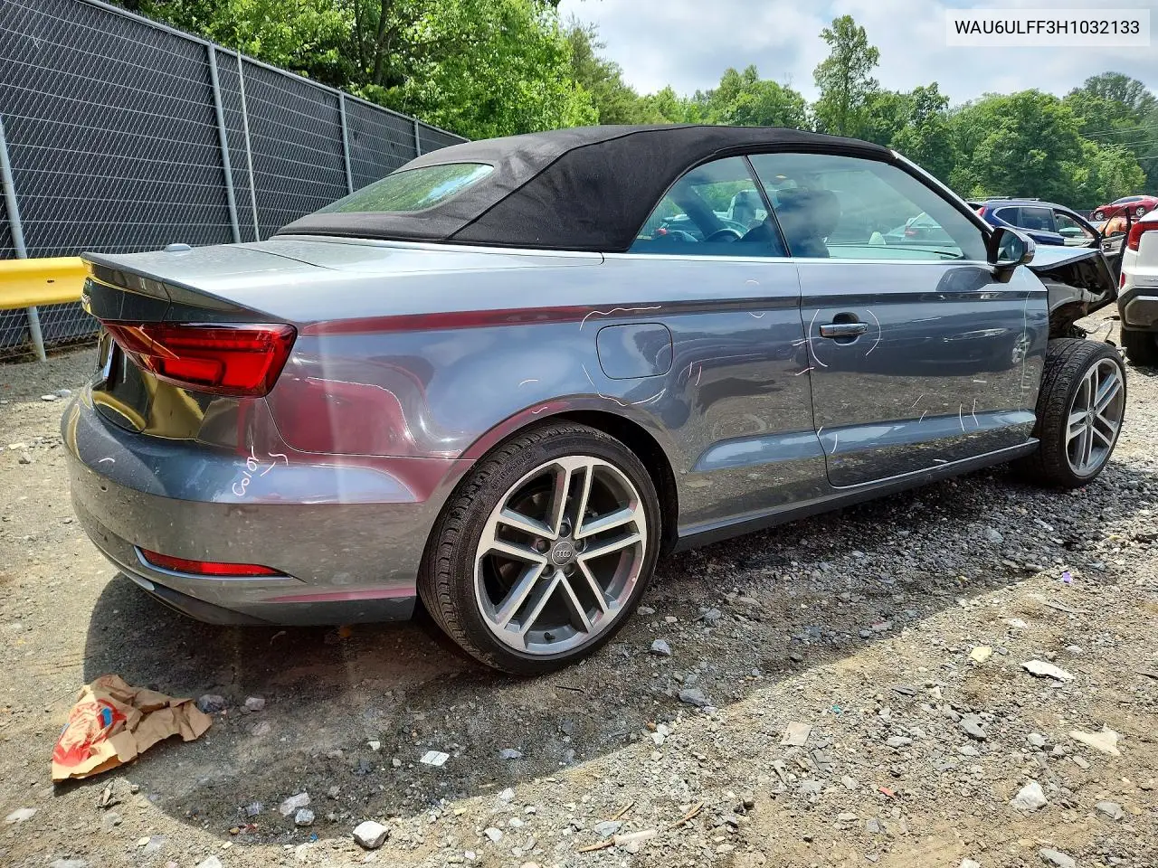 2017 Audi A3 Premium VIN: WAU6ULFF3H1032133 Lot: 56346966