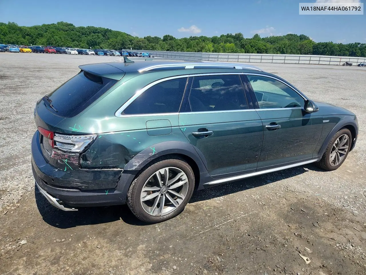 2017 Audi A4 Allroad Premium Plus VIN: WA18NAF44HA061792 Lot: 56755816