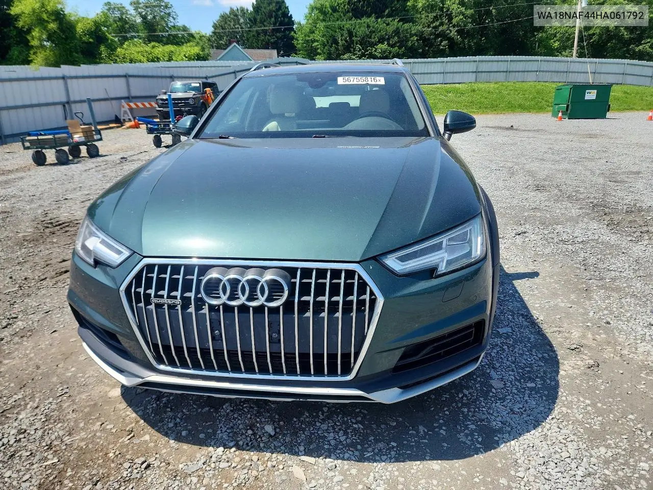 2017 Audi A4 Allroad Premium Plus VIN: WA18NAF44HA061792 Lot: 56755816