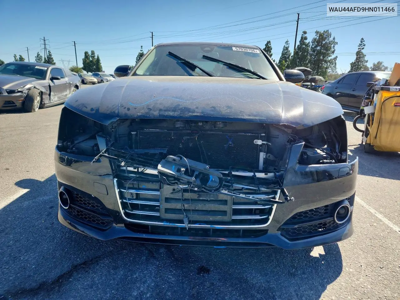 2017 Audi A8 L Quattro VIN: WAU44AFD9HN011466 Lot: 57030706