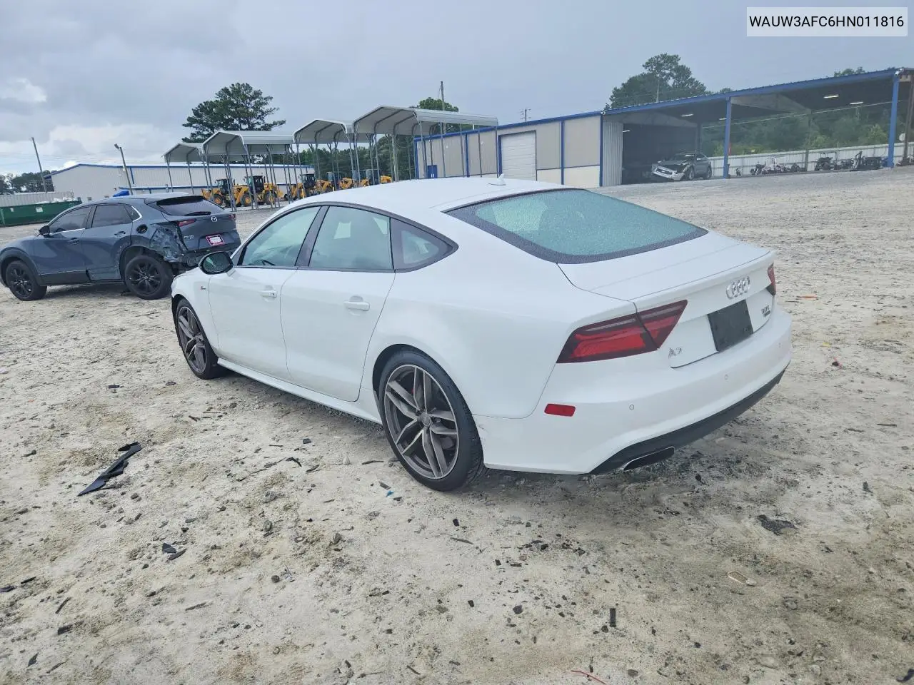 2017 Audi A7 Competition Prestige VIN: WAUW3AFC6HN011816 Lot: 57068346