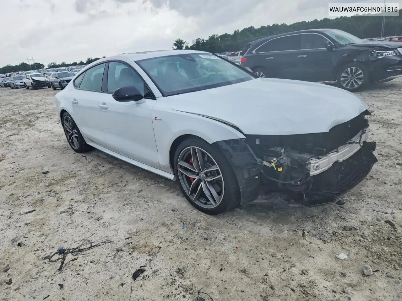 2017 Audi A7 Competition Prestige VIN: WAUW3AFC6HN011816 Lot: 57068346