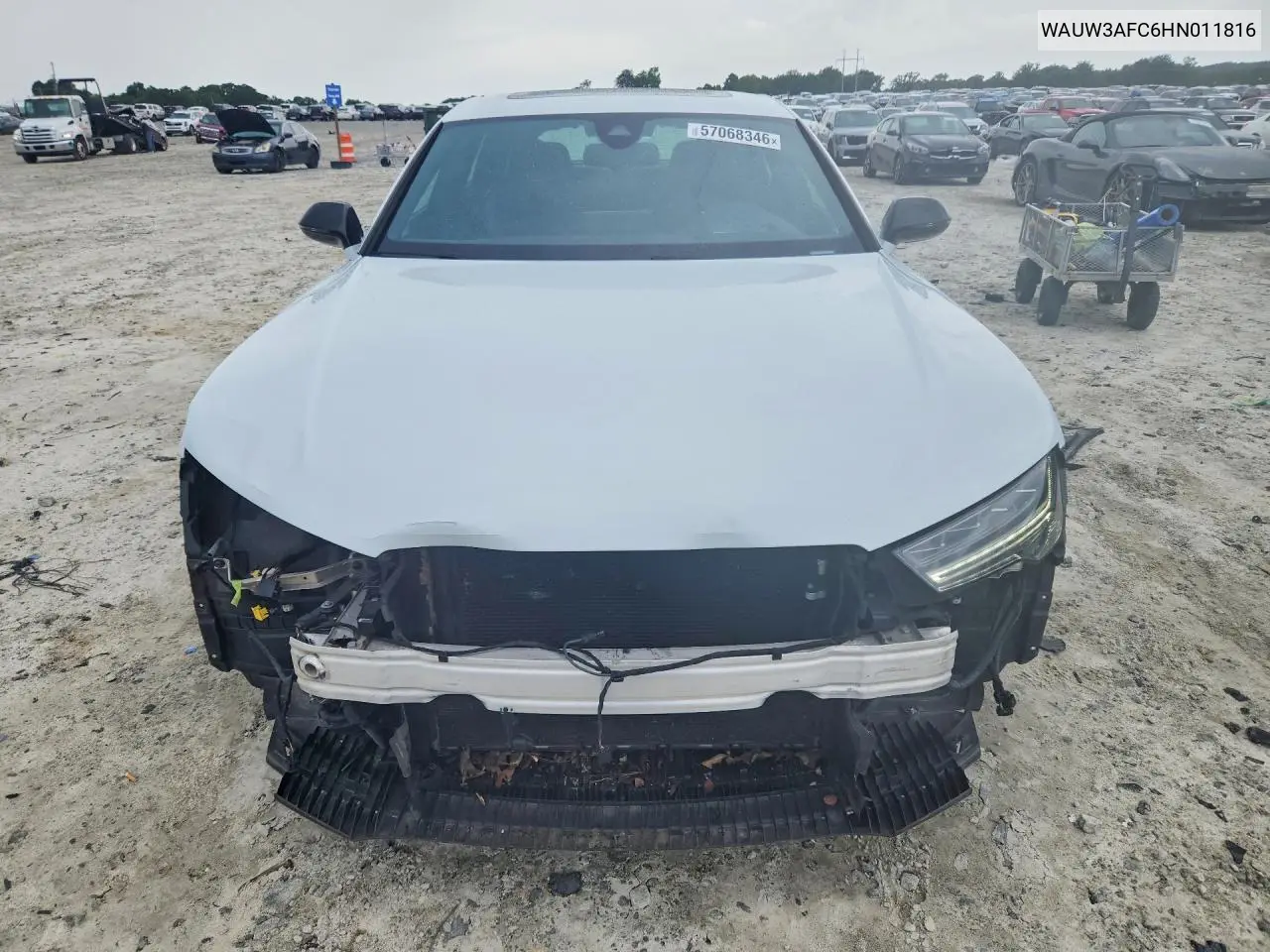 2017 Audi A7 Competition Prestige VIN: WAUW3AFC6HN011816 Lot: 57068346