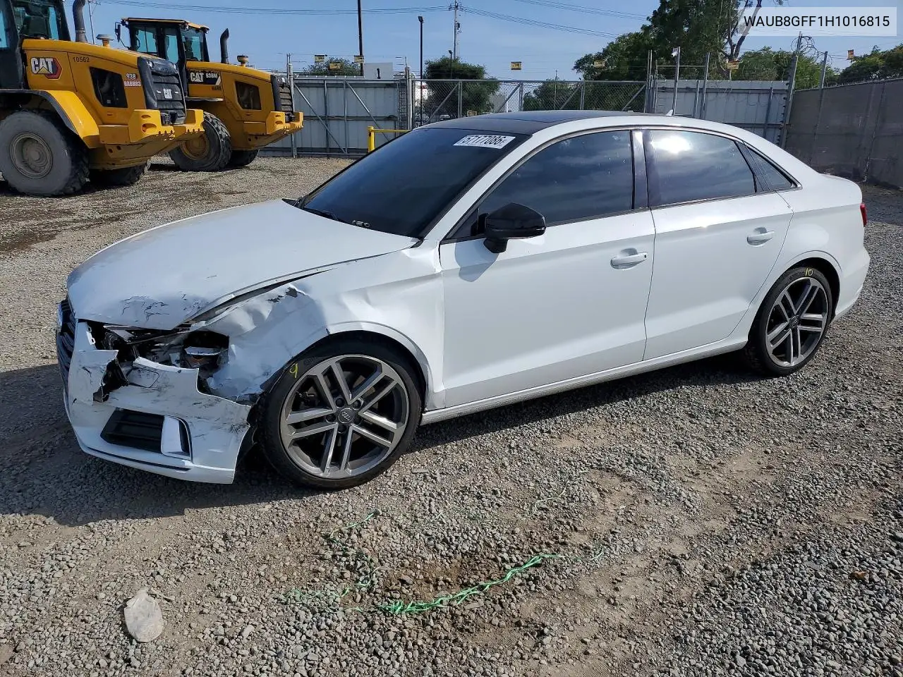 2017 Audi A3 Premium VIN: WAUB8GFF1H1016815 Lot: 57177086