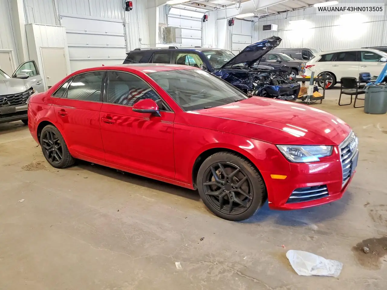 2017 Audi A4 2.0T VIN: WAUANAF43HN013505 Lot: 57391166