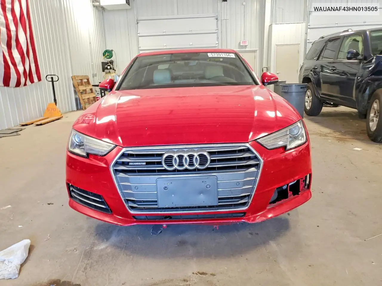 2017 Audi A4 2.0T VIN: WAUANAF43HN013505 Lot: 57391166