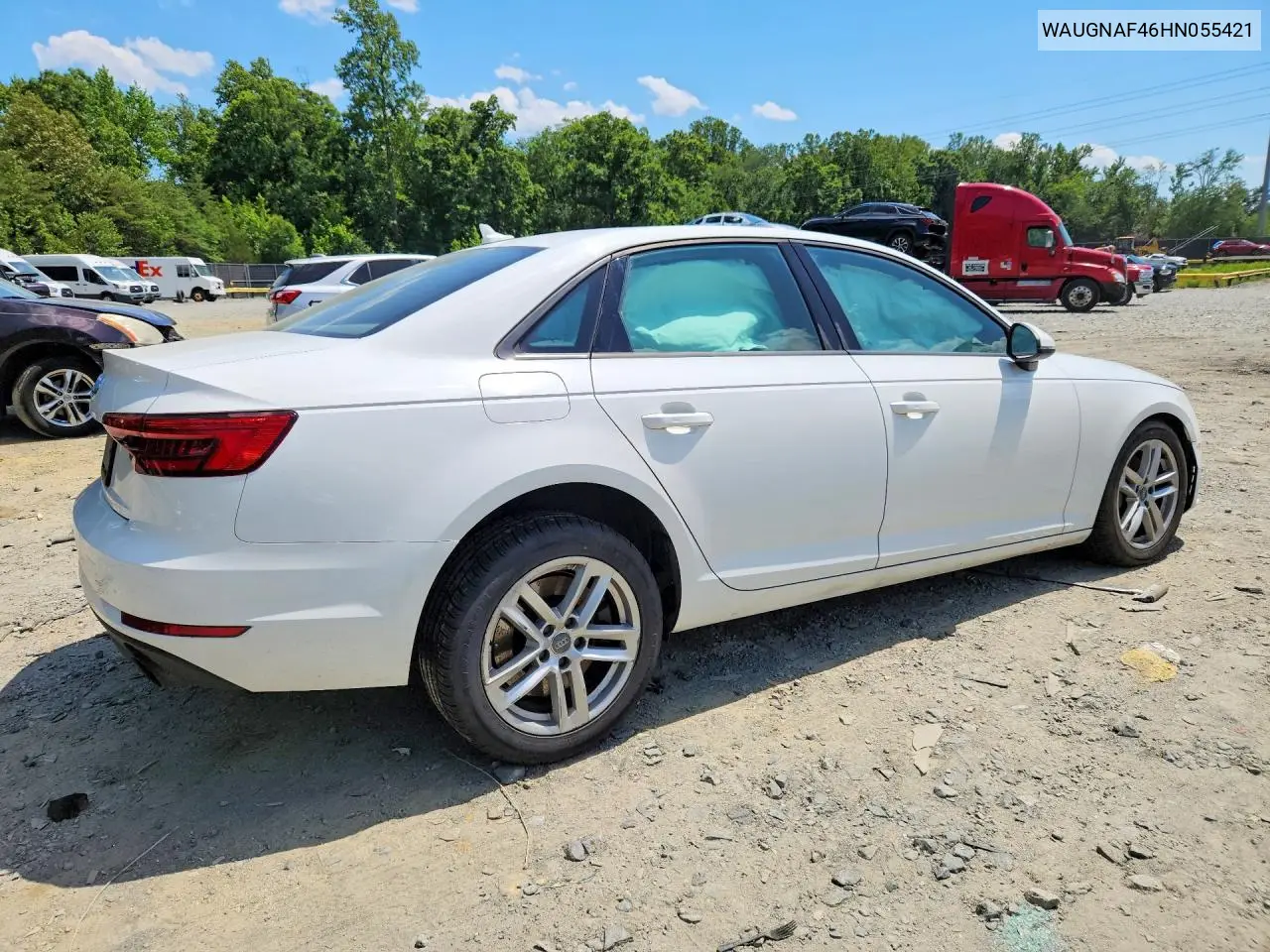 2017 Audi A4 Premium VIN: WAUGNAF46HN055421 Lot: 57718356