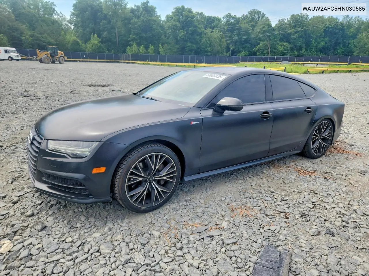 2017 Audi A7 Premium Plus VIN: WAUW2AFC5HN030585 Lot: 58009556
