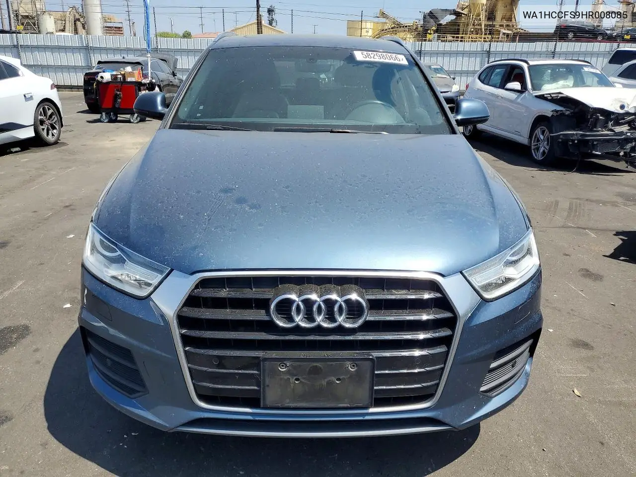 2017 Audi Q3 Premium Plus VIN: WA1HCCFS9HR008085 Lot: 58298066
