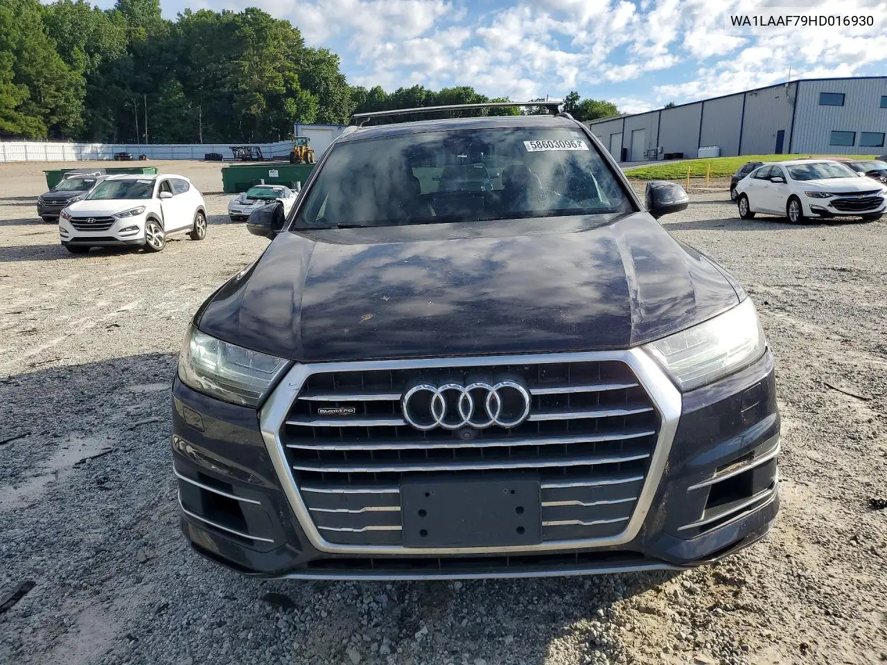 2017 Audi Q7 Premium Plus VIN: WA1LAAF79HD016930 Lot: 58603096