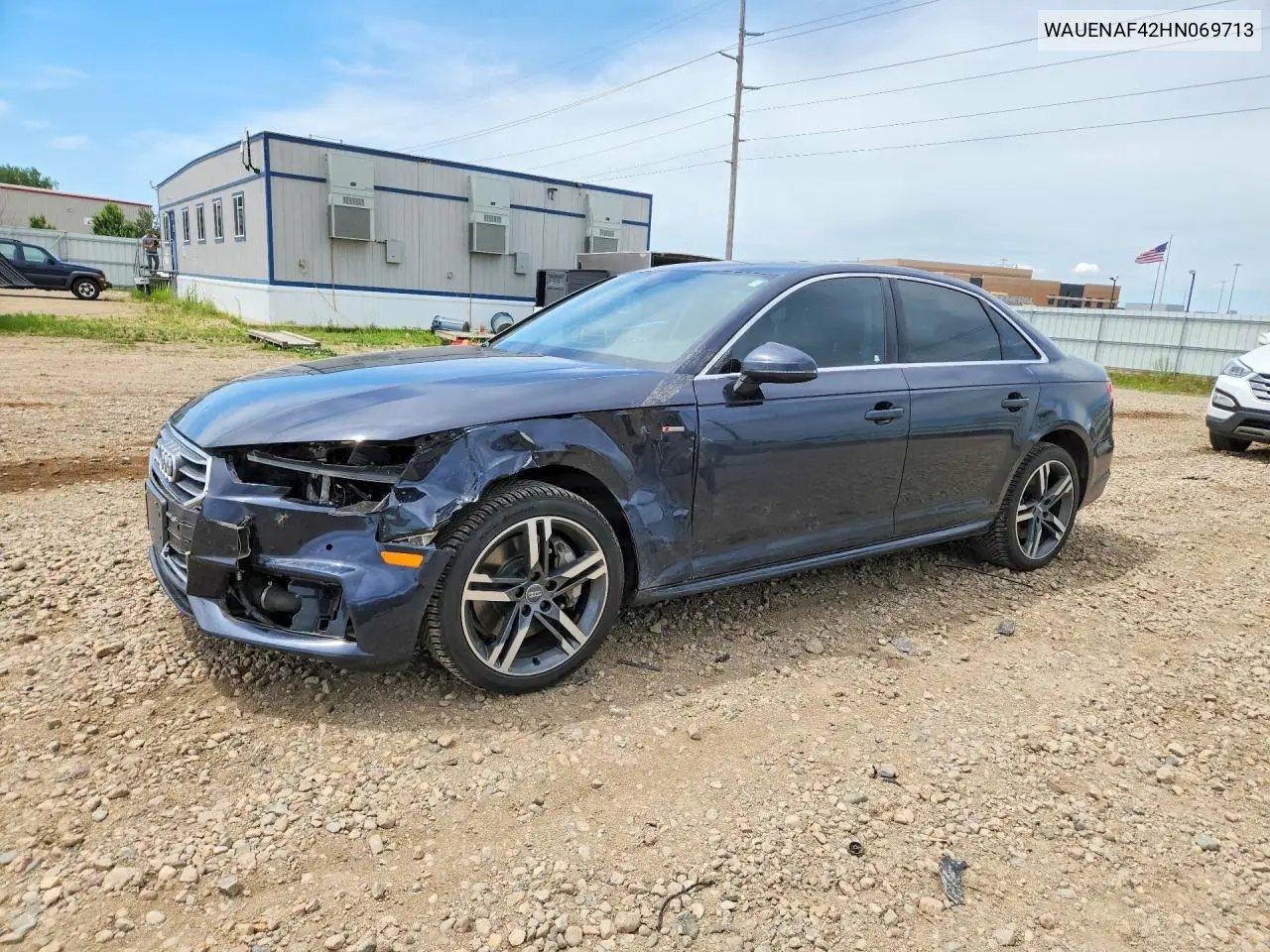 2017 Audi A4 Premium Plus VIN: WAUENAF42HN069713 Lot: 59311706