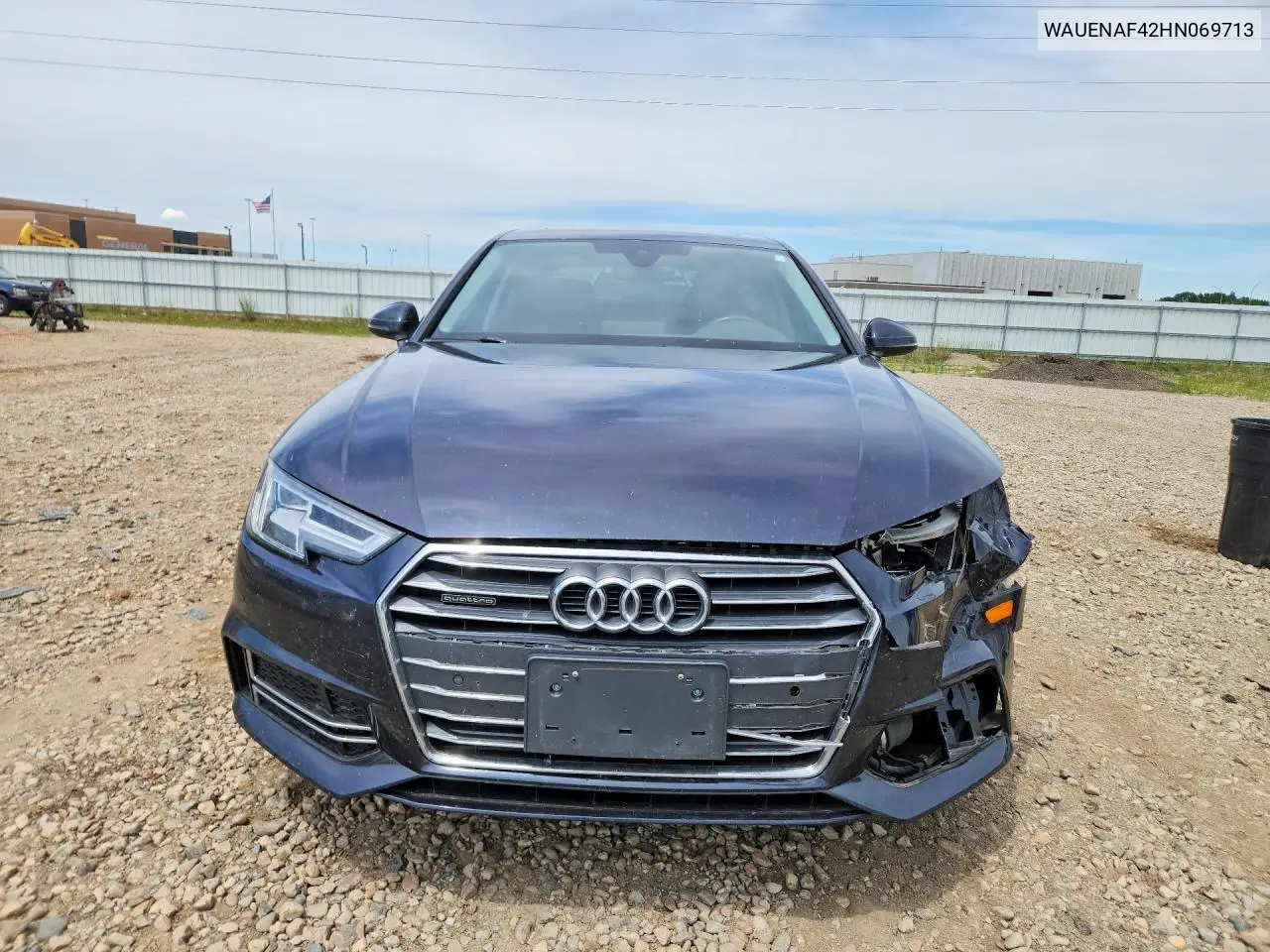 2017 Audi A4 Premium Plus VIN: WAUENAF42HN069713 Lot: 59311706