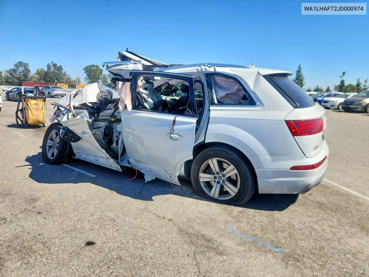 2018 Audi Q7 Premium Plus VIN: WA1LHAF72JD000974 Lot: 45883746