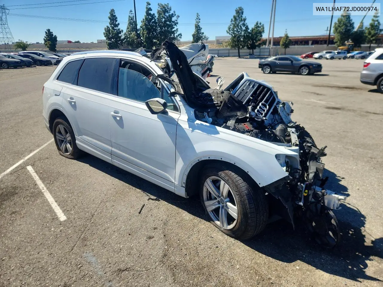 2018 Audi Q7 Premium Plus VIN: WA1LHAF72JD000974 Lot: 45883746