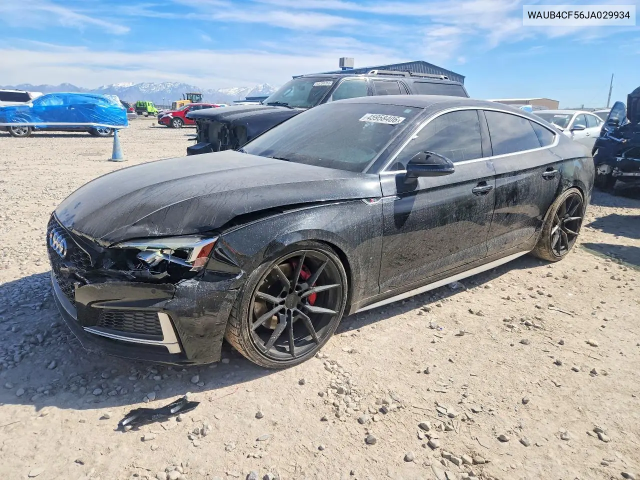 2018 Audi S5 Premium Plus VIN: WAUB4CF56JA029934 Lot: 45958406
