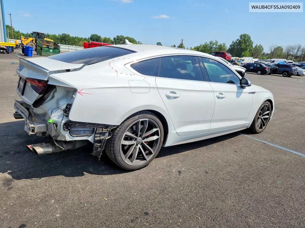 2018 Audi S5 Premium Plus VIN: WAUB4CF55JA092409 Lot: 51828536